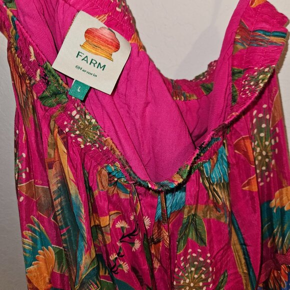 Macaw Party Mix Maxi Skirt by Farm Rio L - Picture 12 of 15